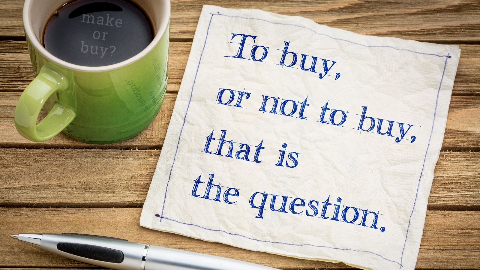 Make or Buy - An essential decision with a high impact.